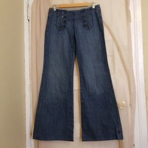 Sailor Front Wide Leg Jeans